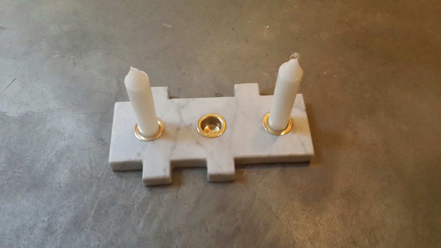 Candlestick made out from marble