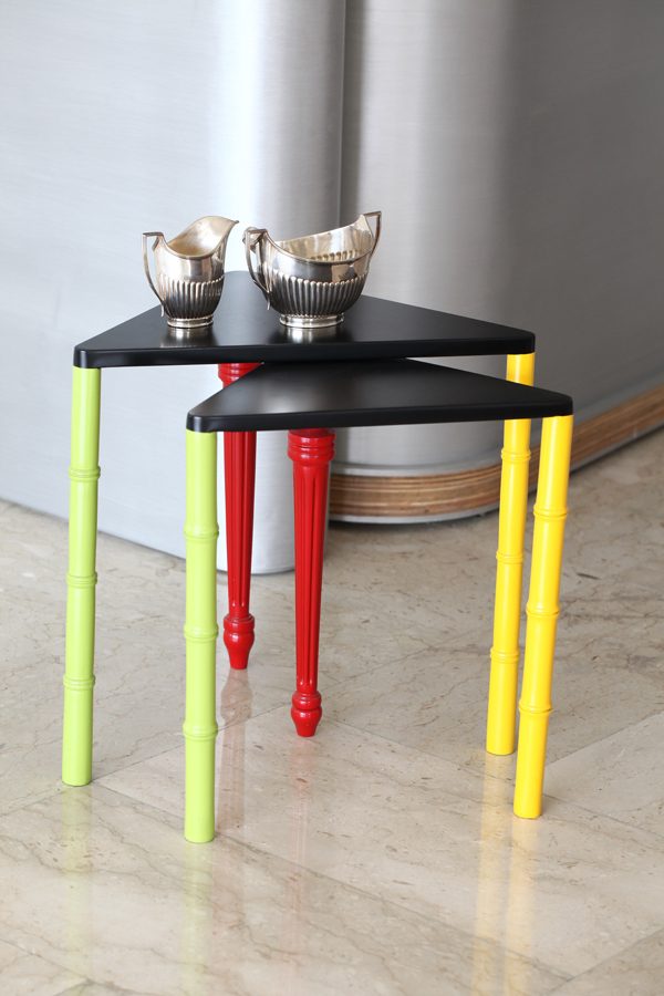 The wooden tables designs by Sibylle